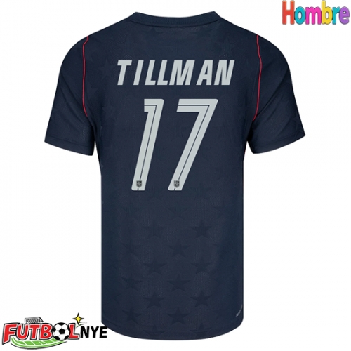 Camiseta Estados Unidos Malik Tillman #17 Visitante Equipación Mundial 2026 manga corta